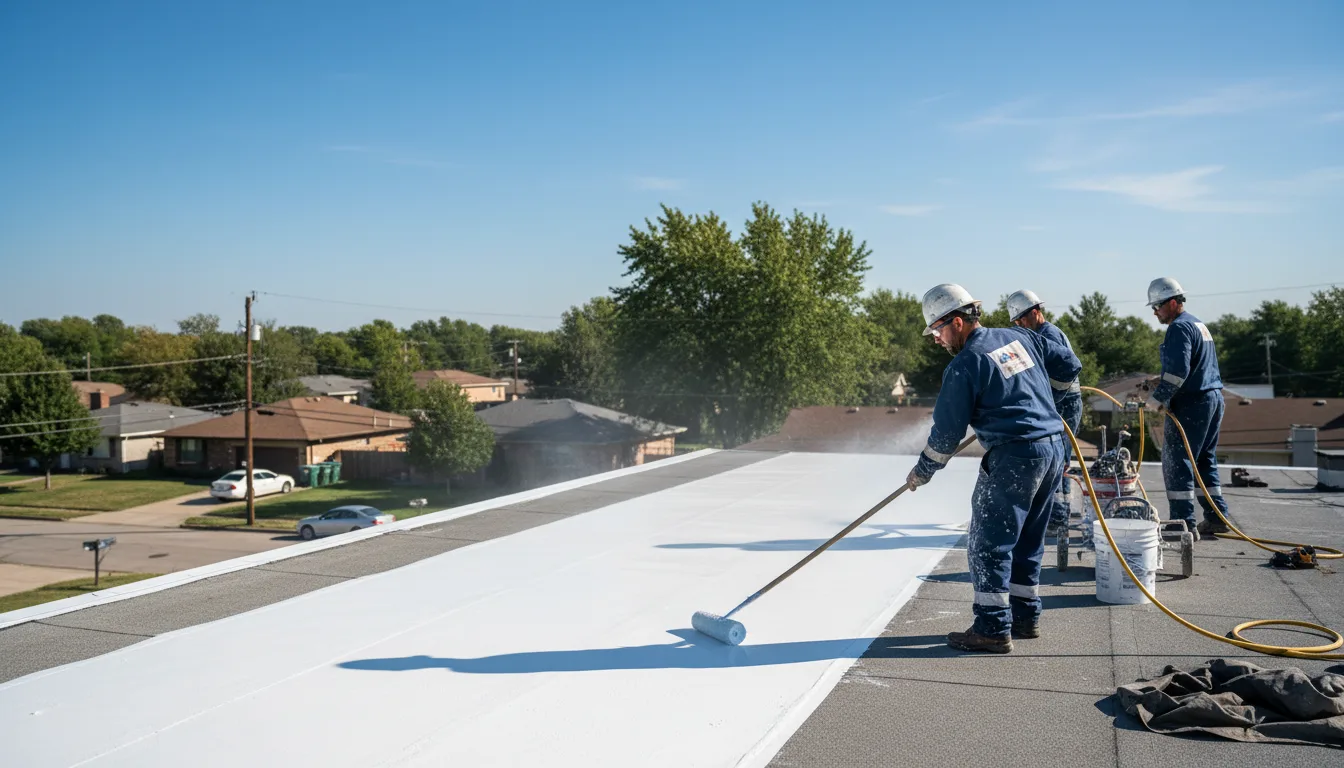 Commercial roof coating in Mayhew, MS near me